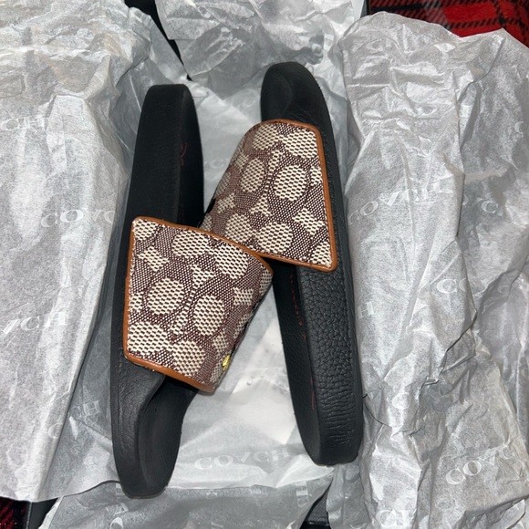 Disney X Coach Sport Slide In Signature Textile Jacquard With Mickey Mouse - Picture 5 of 8